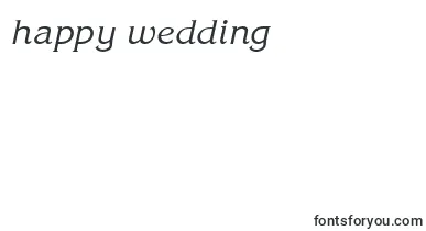 KingstonItalic font – happy Wedding Day Fonts